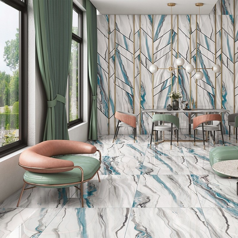 Emiliana Aqua, Piso Porcelanato, 60x120, Brillante