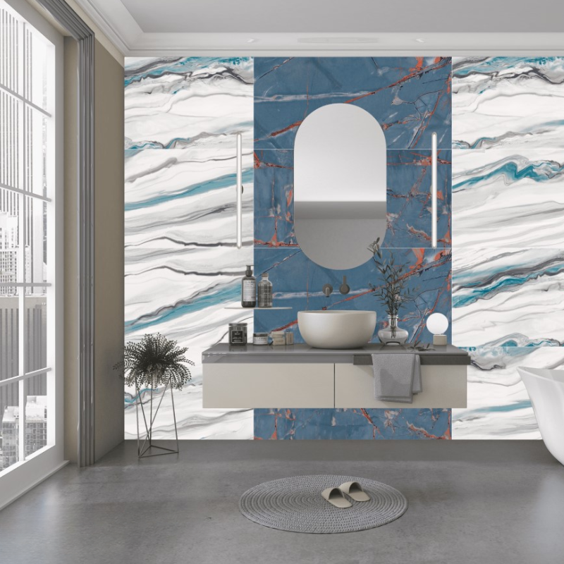 Emiliana Aqua, Piso Porcelanato, 60x120, Brillante