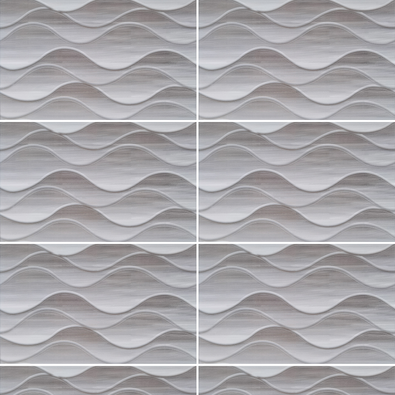 Huron Gris, Azulejo Cerámico, 25x40, Brillante