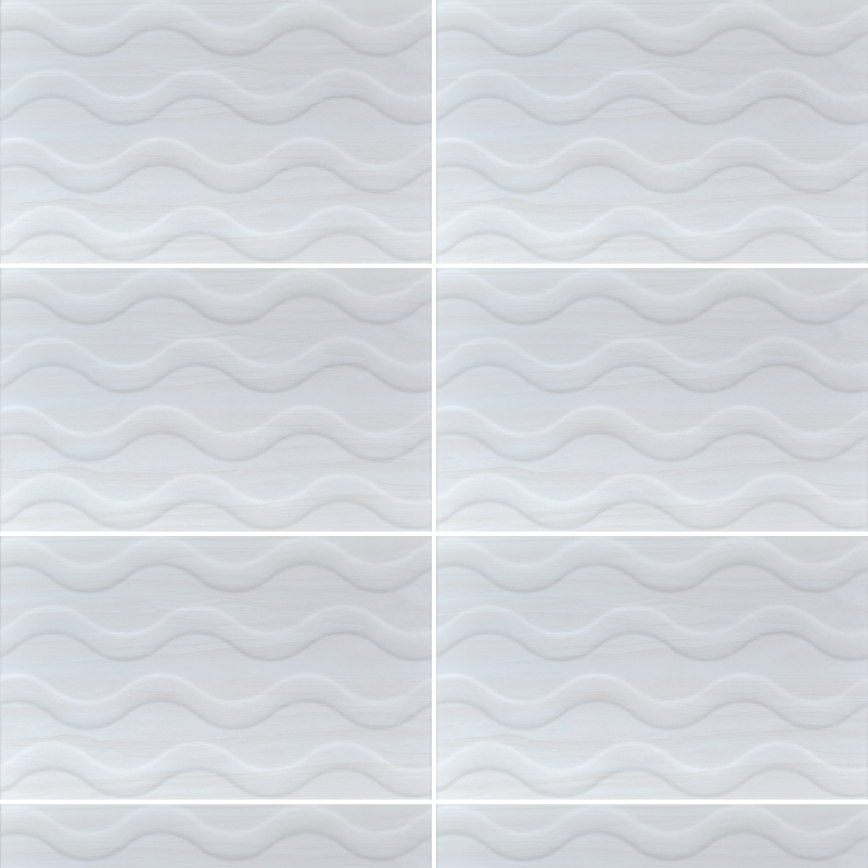 Huron Blanco, Azulejo Cerámico, 25x40, Brillante