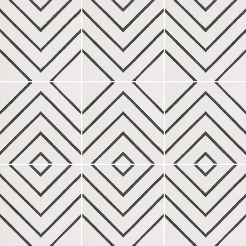 Hidraulik Nassau White, Azulejo Cerámico, 20x20, Mate