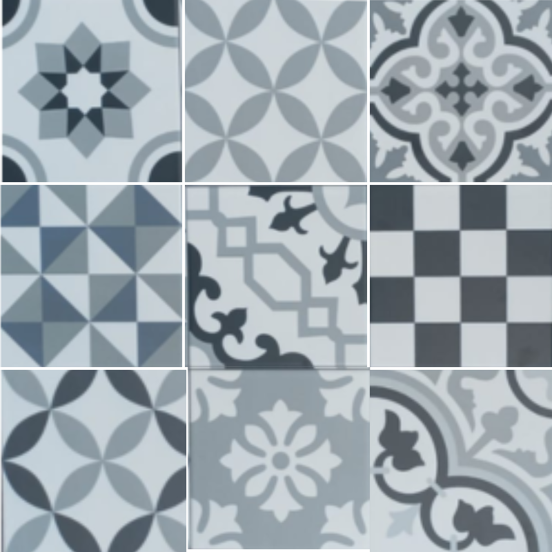 Hidraulik Bali Black, Azulejo Cerámico, 20x20, Mate