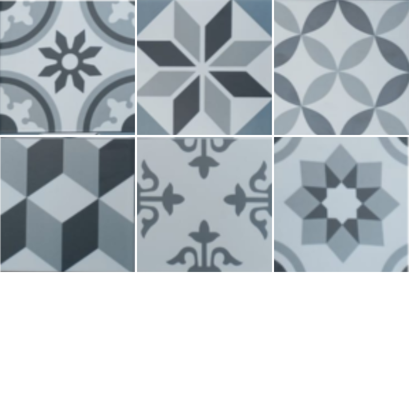 Hidraulik Bali Black, Azulejo Cerámico, 20x20, Mate