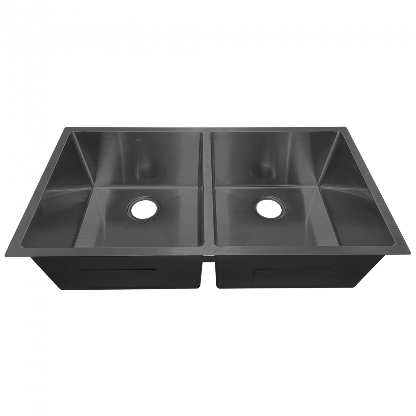 Lavaplatos, Acero Inoxidable, Negro, Dos Fosas de 94x50.8x25.5, Imke