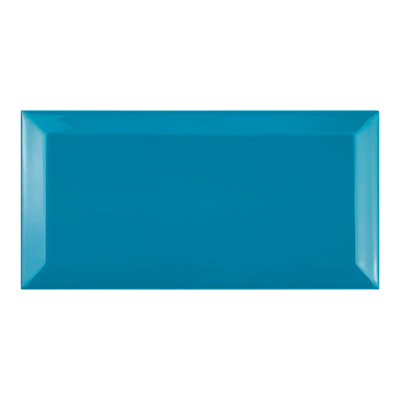 Diamond Agua Blue, Azulejo Biselado, 10x20, Brillante