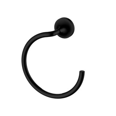 Forli, Toallero de Anillo, Negro Mate, Imke