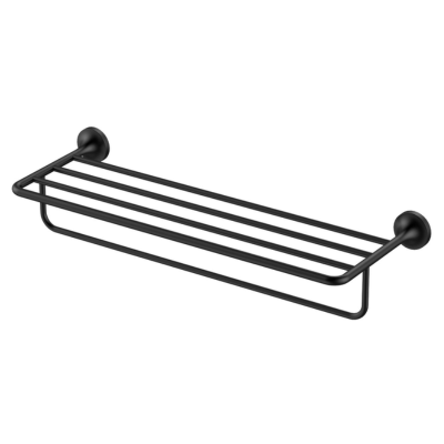 Forli, Toallero con Rejilla, Negro Mate, Imke