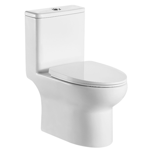 Bari, Inodoro de Una Pieza, Blanco Esmaltado, Imke