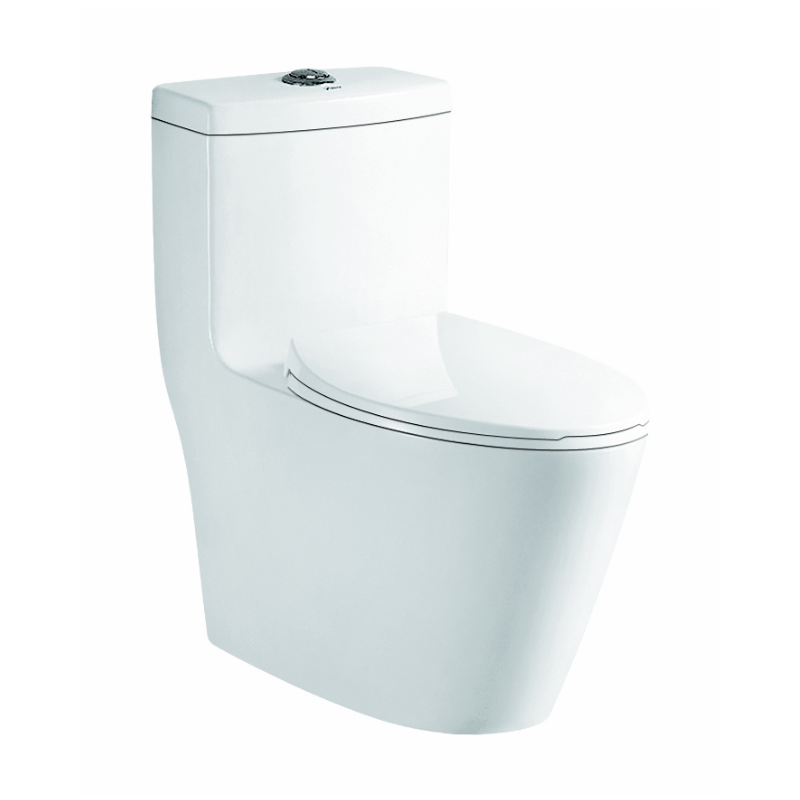 Jade, Inodoro de Una Pieza, Blanco Esmaltado, Briggs