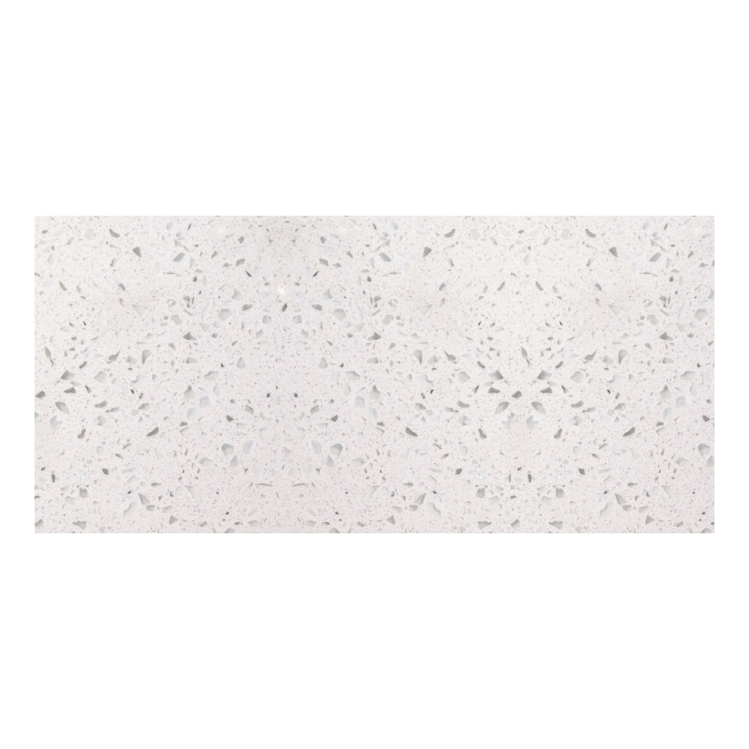 Top de Cuarzo, Blanco Estelar, 300x140x15 mm