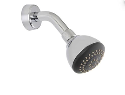 Zuppo, Cabeza de Ducha Redonda con Brazo y Chapeta, Cromada Pulido, Imke