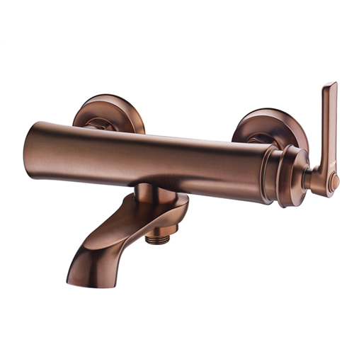 Firenze, Grifería para Tina Ducha Expuesta, Acabado Cobre Pulido, Briggs