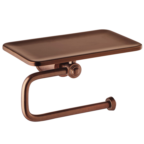 Firenze, Sostenedor para Rollo de Papel, Acabado Cobre Pulido, Briggs