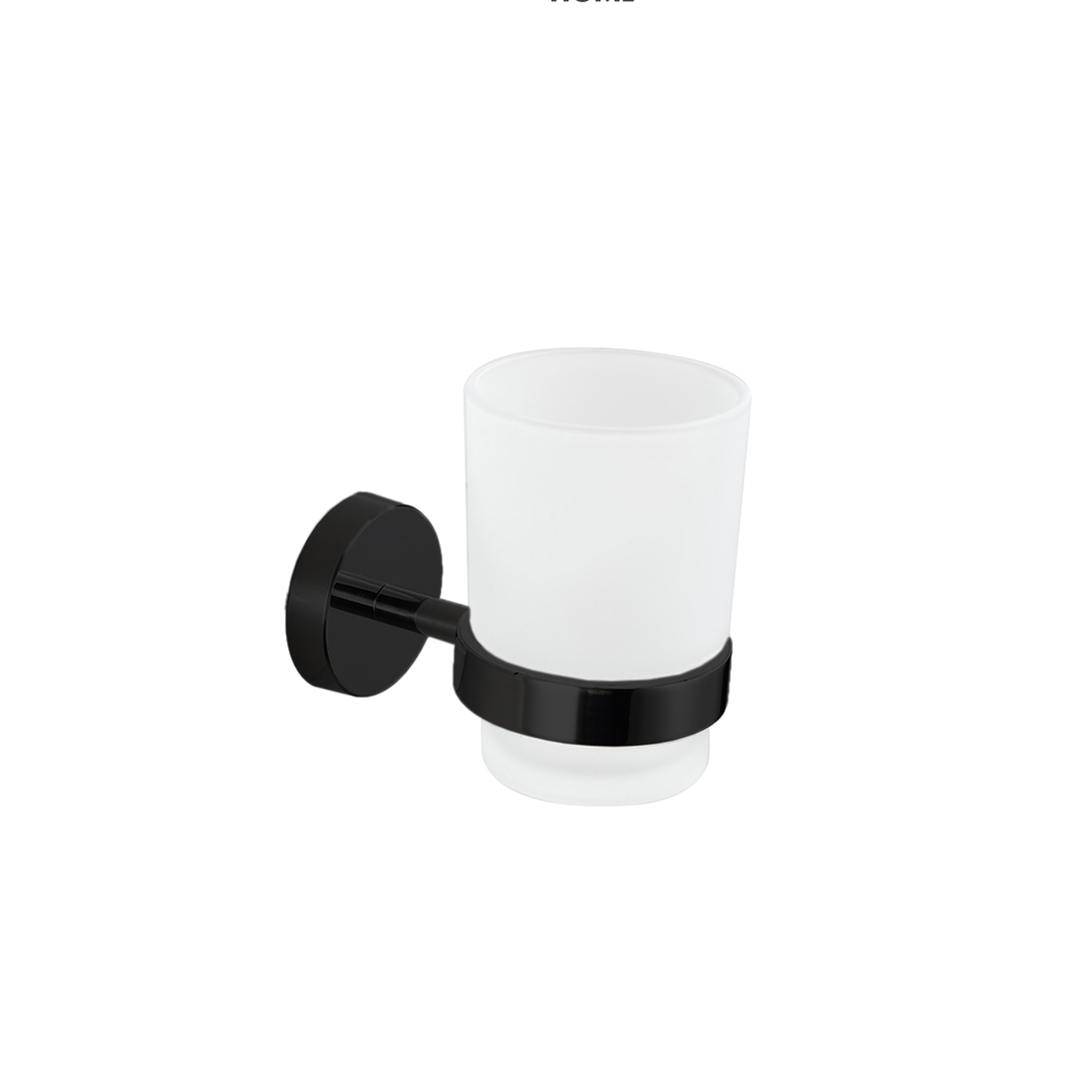 Porta Vaso Siena, Acabado Negro Mate, Imke