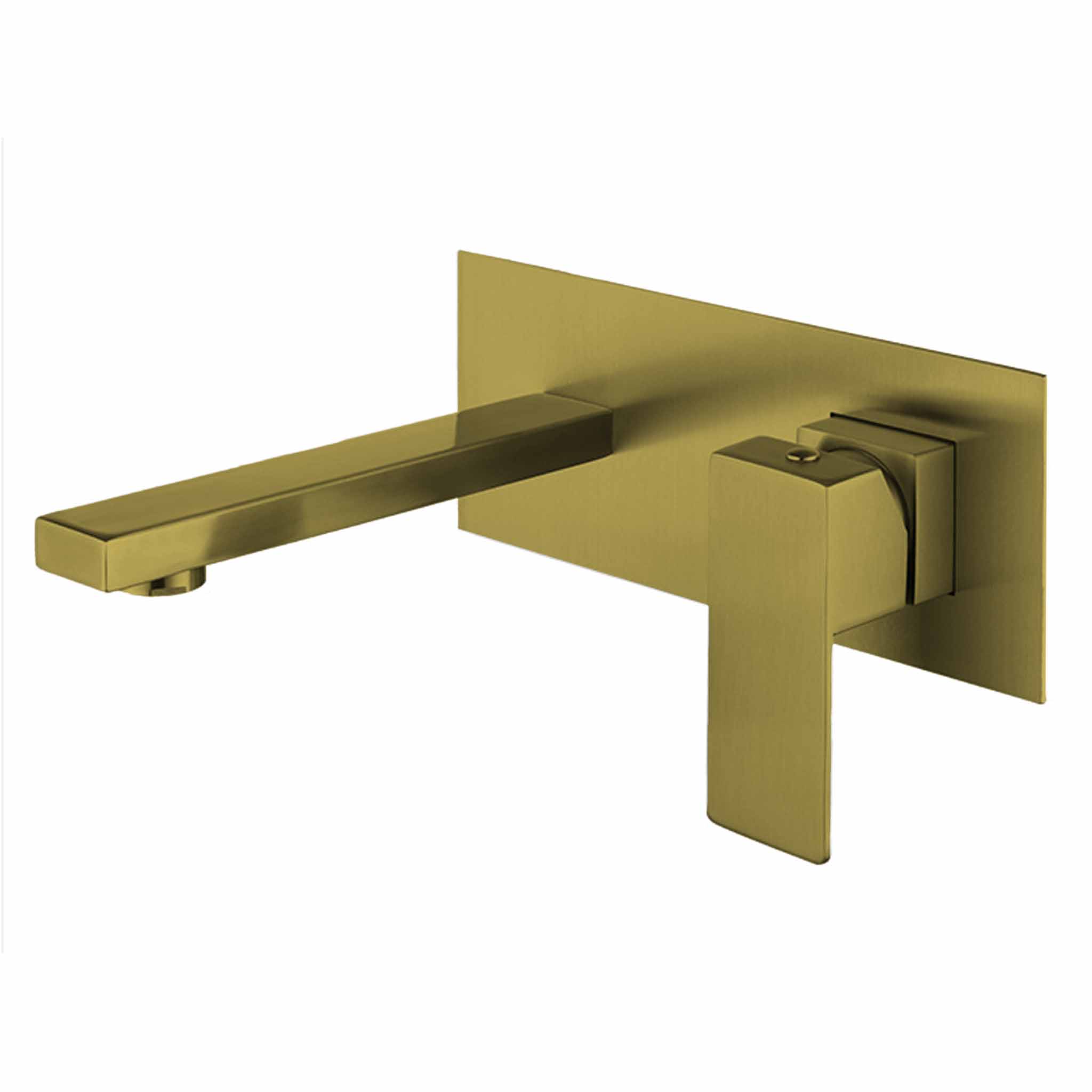 Trento, Mezcladora para Lavamanos Empotrado Cuadrado, Oro Cepillado, Imke