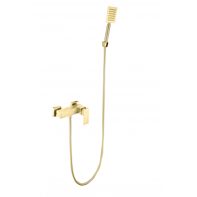 Trento, Mezcladora Expuesta para Tina Ducha sin Pitón, Oro Cepillado, Imke