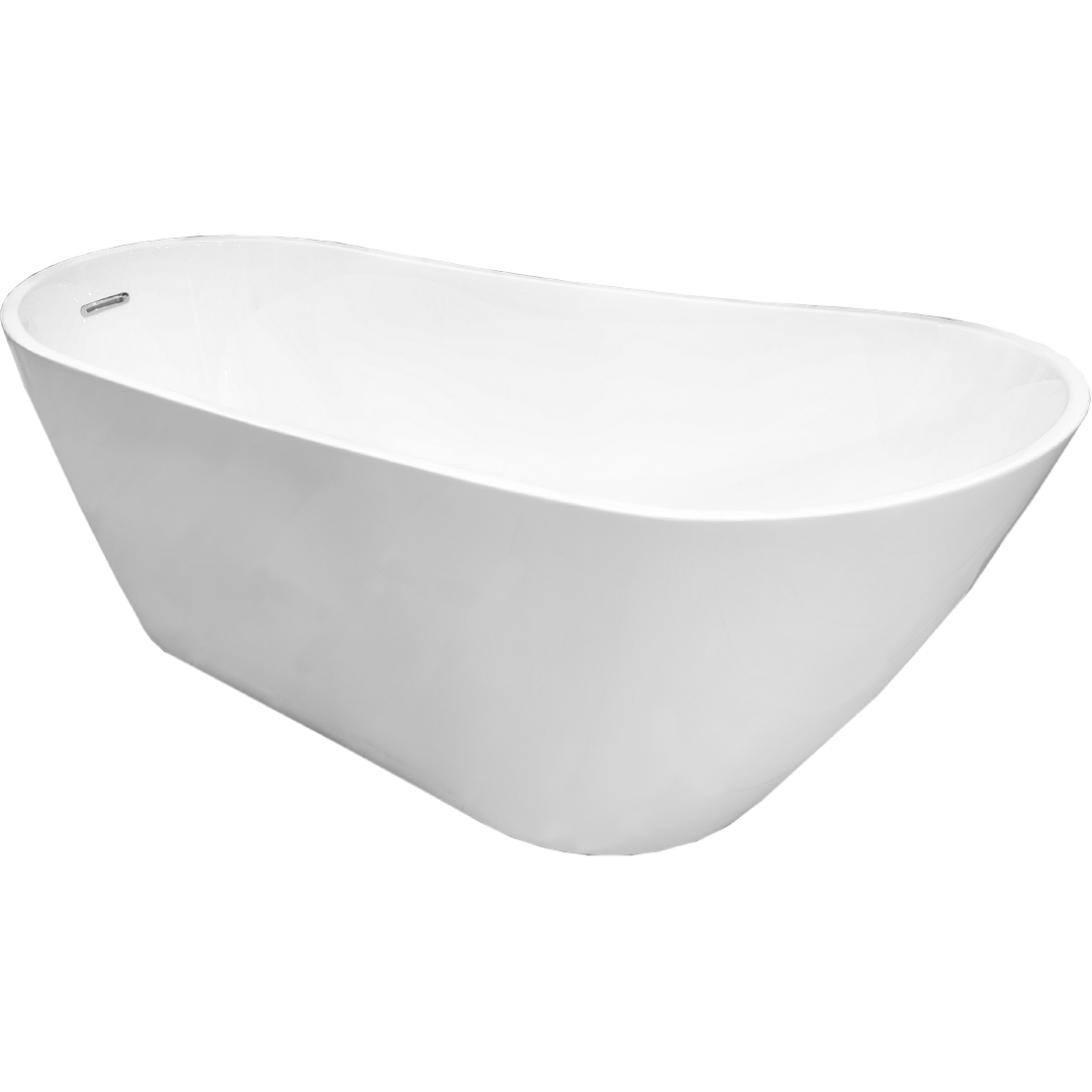 Allure, Bañera Acrílica Redonda, Blanca, 170x80x72 cm