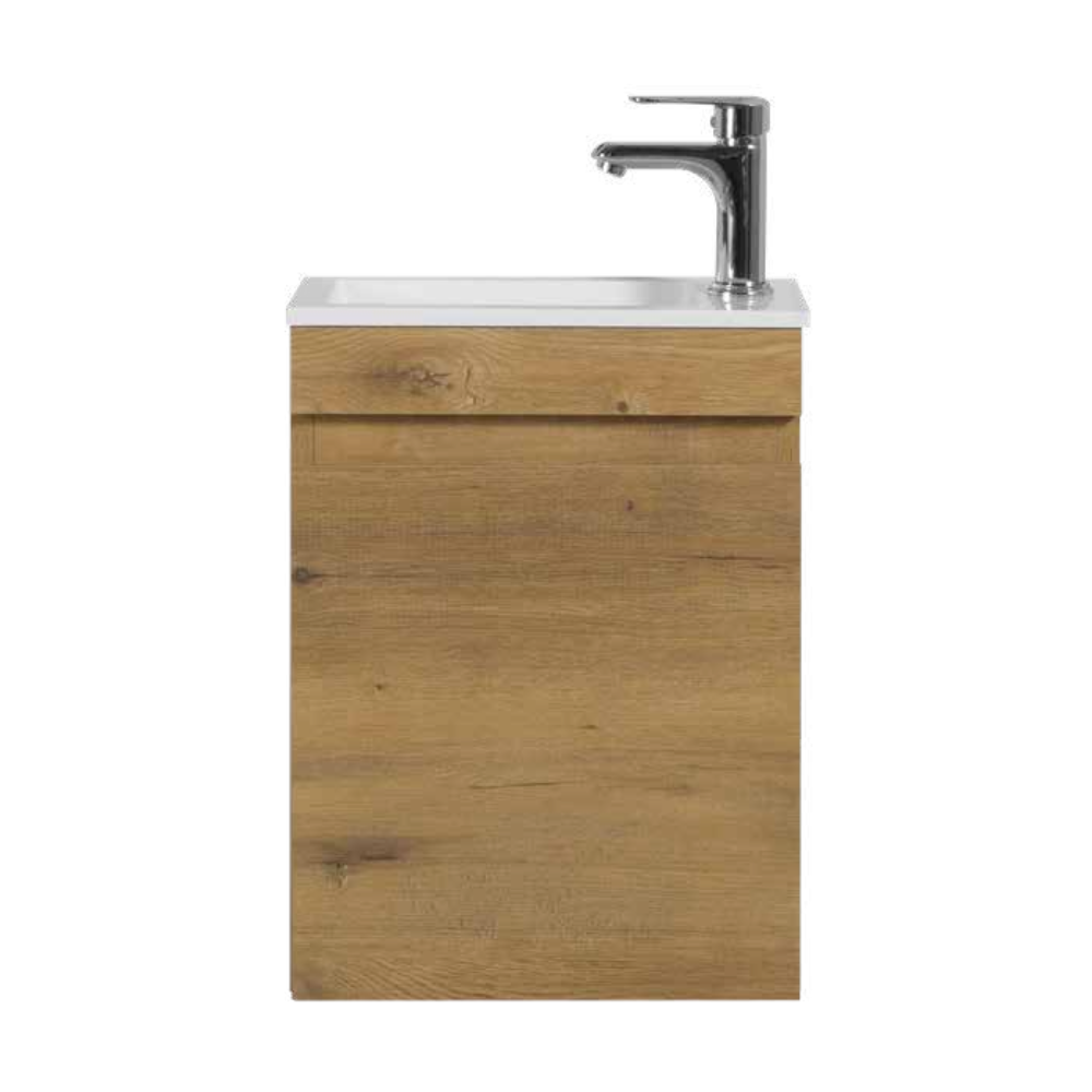 Matteo, Gabinete de Una Puerta Suspendido, Color Roble, 39.2x21.7x52 cm