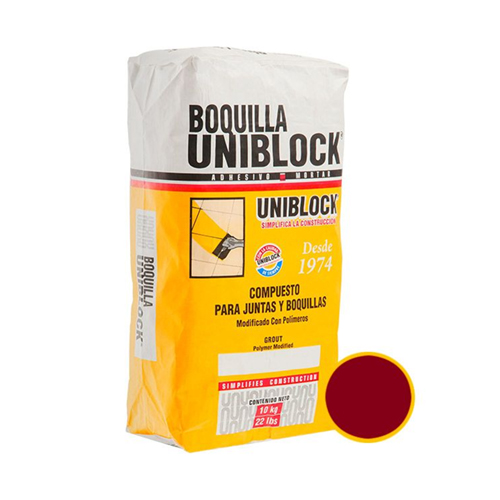 Uniblock Boquilla Rojo Con Arena, 10 kg