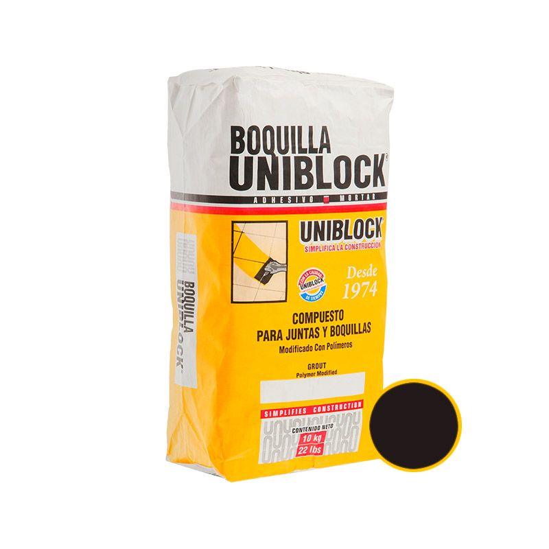 Uniblock Boquilla Negro Sin Arena, 10 kg