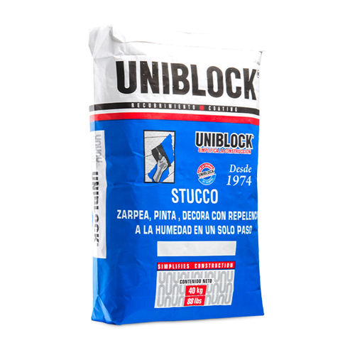 Uniblock Stucco Extra Fino Blanco, 40 kg