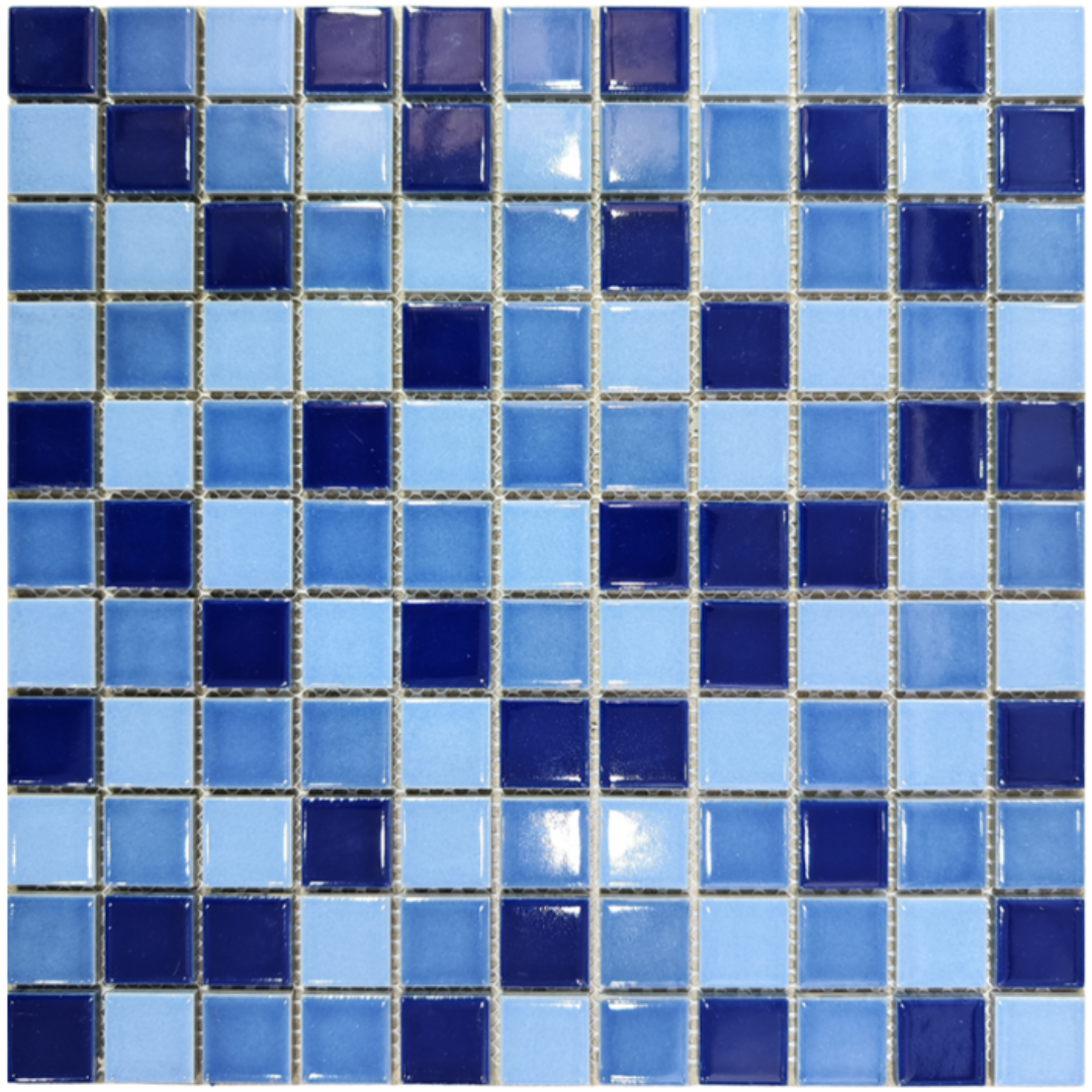 Mosaico para Piscina Mix Dark 2.5x2.5, Pieza de 30x30 cm