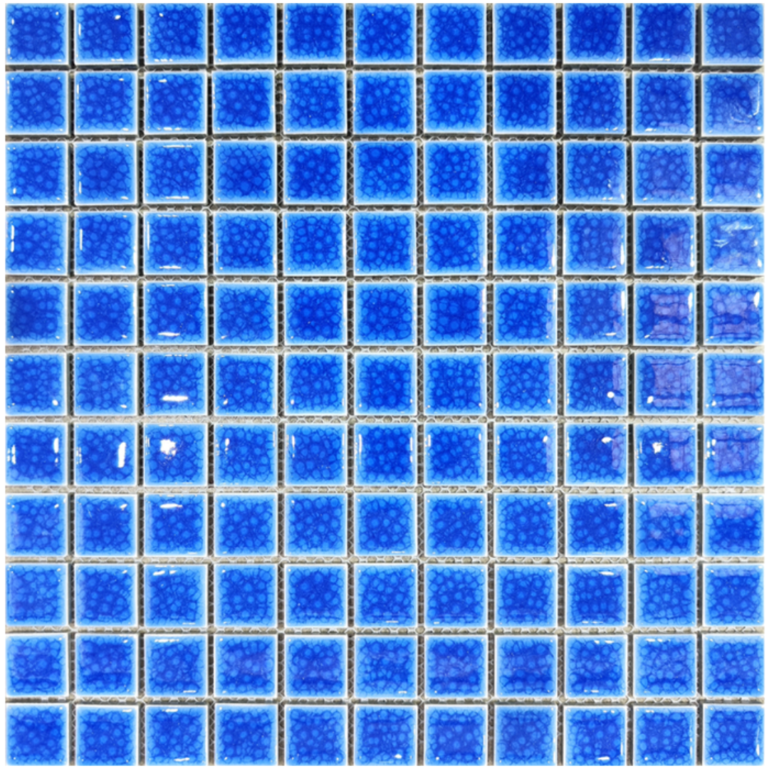 Mosaico para Piscina Cobalto 2.5x2.5, Pieza de 30x30 cm