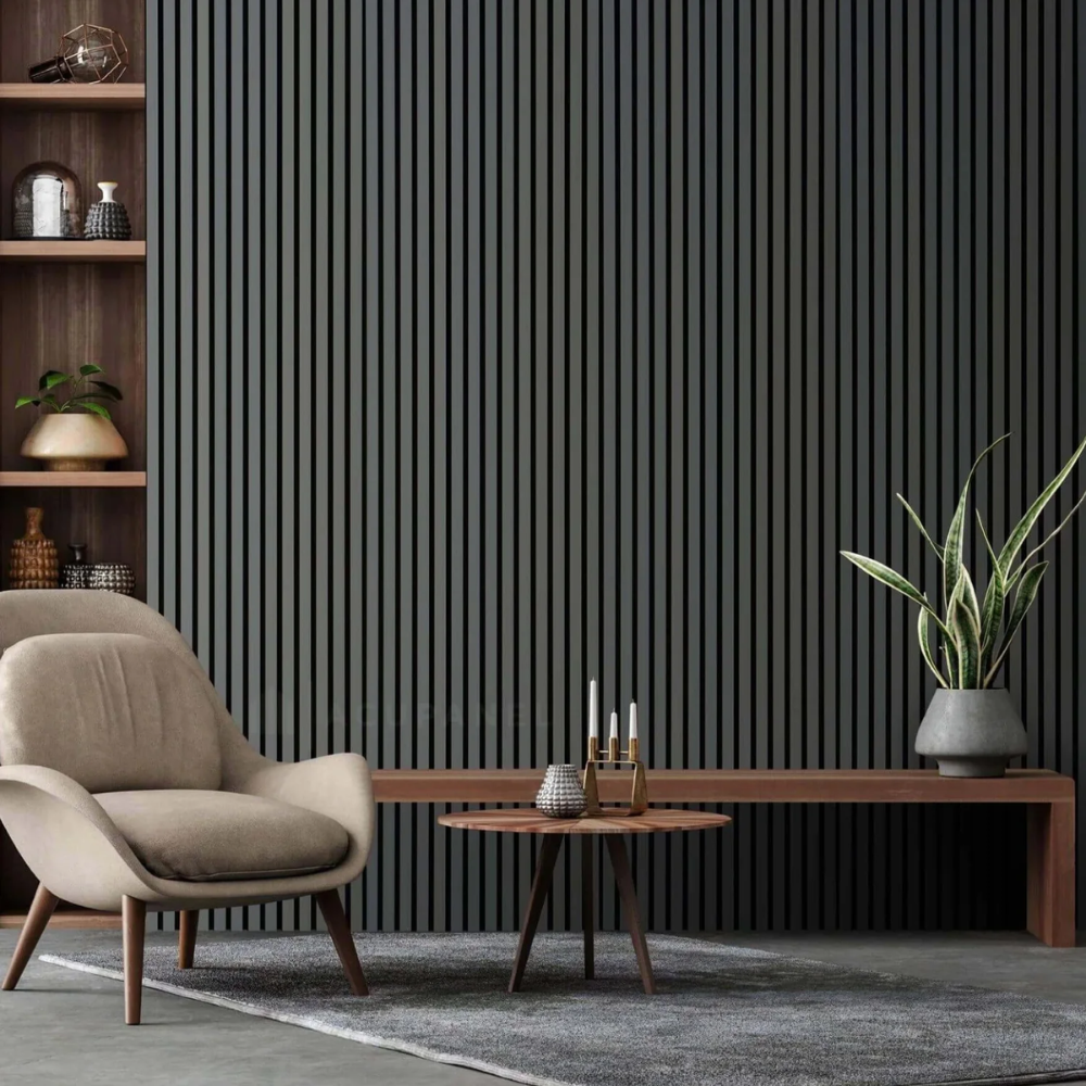 Panel para Pared Exterior, Color Gris, Pieza de 2.9m x 0.21m x 0.26m