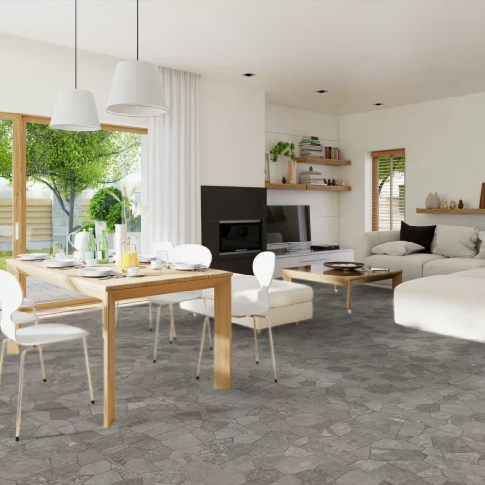 Pedrazo Grey, Piso Cerámico, 60x60, Mate