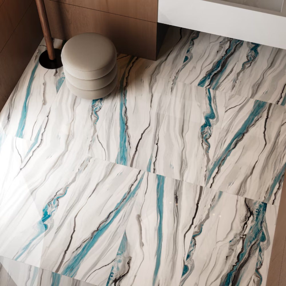 Emiliana Aqua, Piso Porcelanato, 60x120, Brillante
