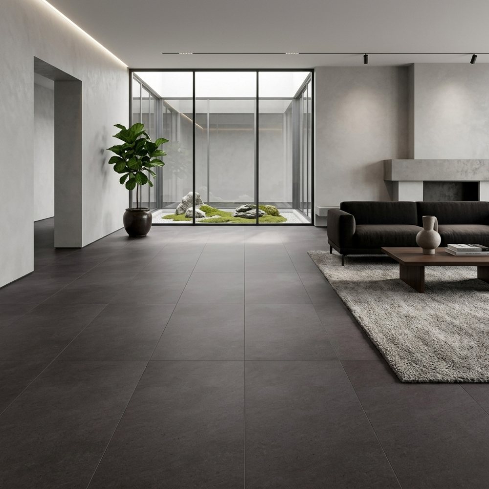 Ripon Negro, Piso Gres, 60x120, Mate