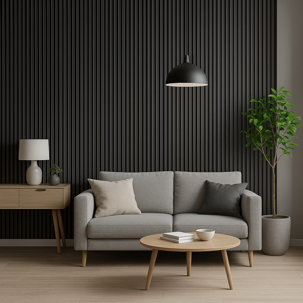 Panel para Pared Exterior, Color Gris, Pieza de 2.9m x 0.21m x 0.26m