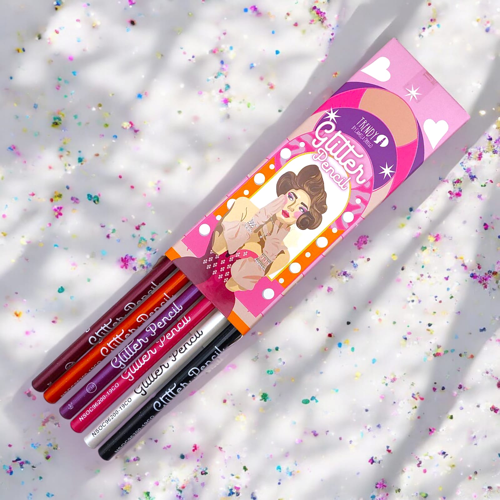 Delineadores De Ojos Glitter Pencil  Trendy