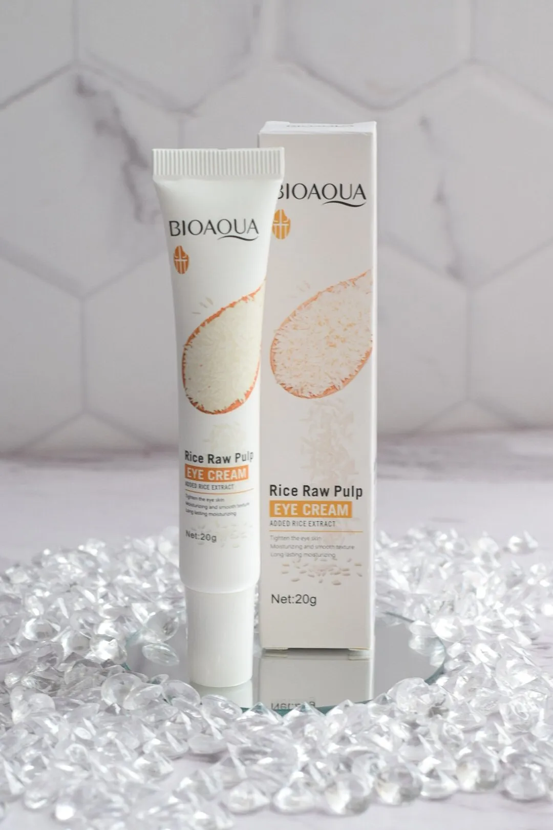Crema para ojos  de arroz BIOAQUA