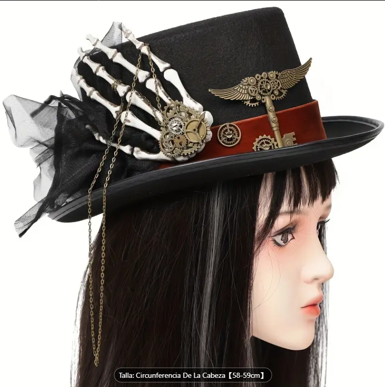 Sombrero de estilo steampunk