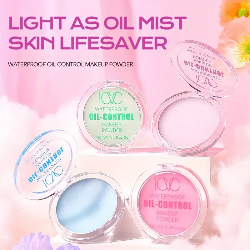 Polvo de maquillaje impermeable de control de aceite