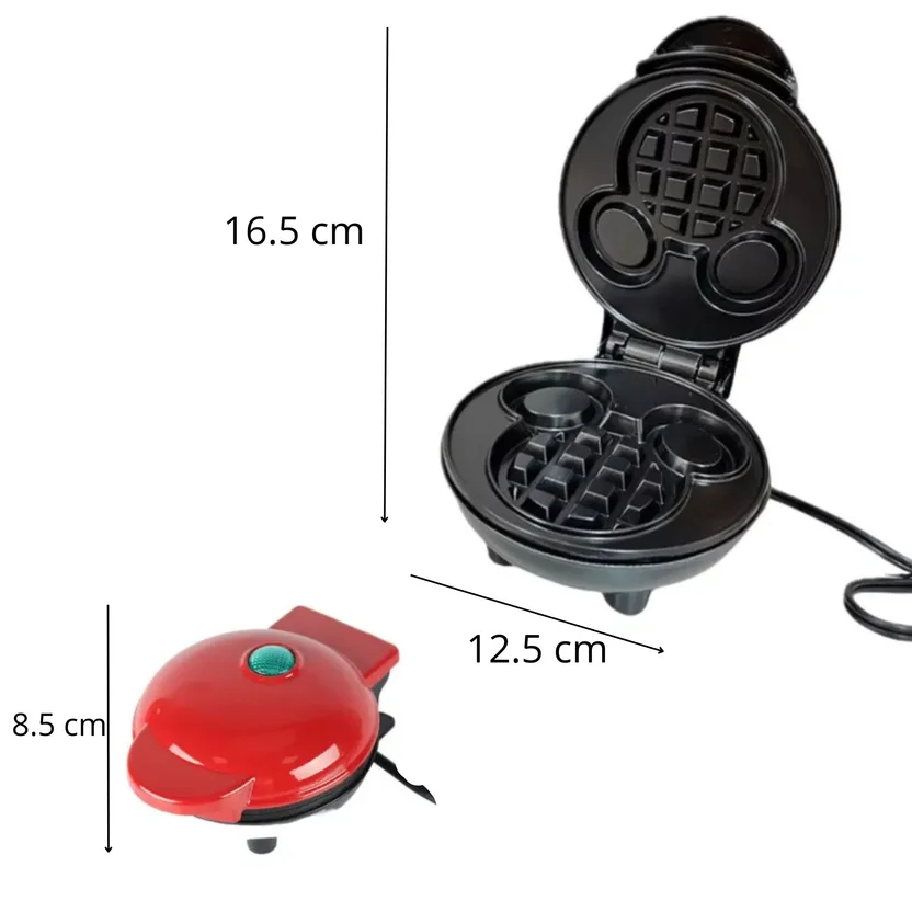 Mini Máquina para hacer gofres con forma de Mickey Mouse