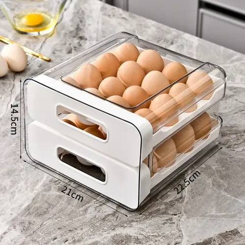Organizador de Huevos de Doble Nivel