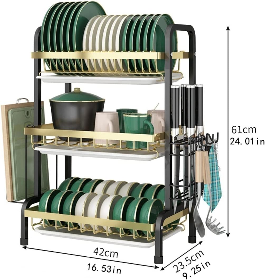 Escurridor de platos de 3 niveles