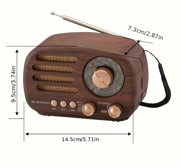 Radio Retro de Madera