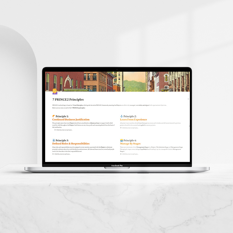 PRINCE2 Study Notes + Templates