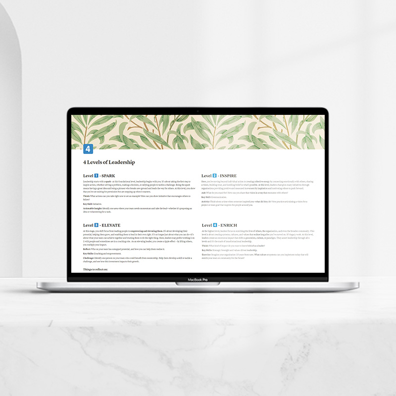 Essential Leadership Programme Notes