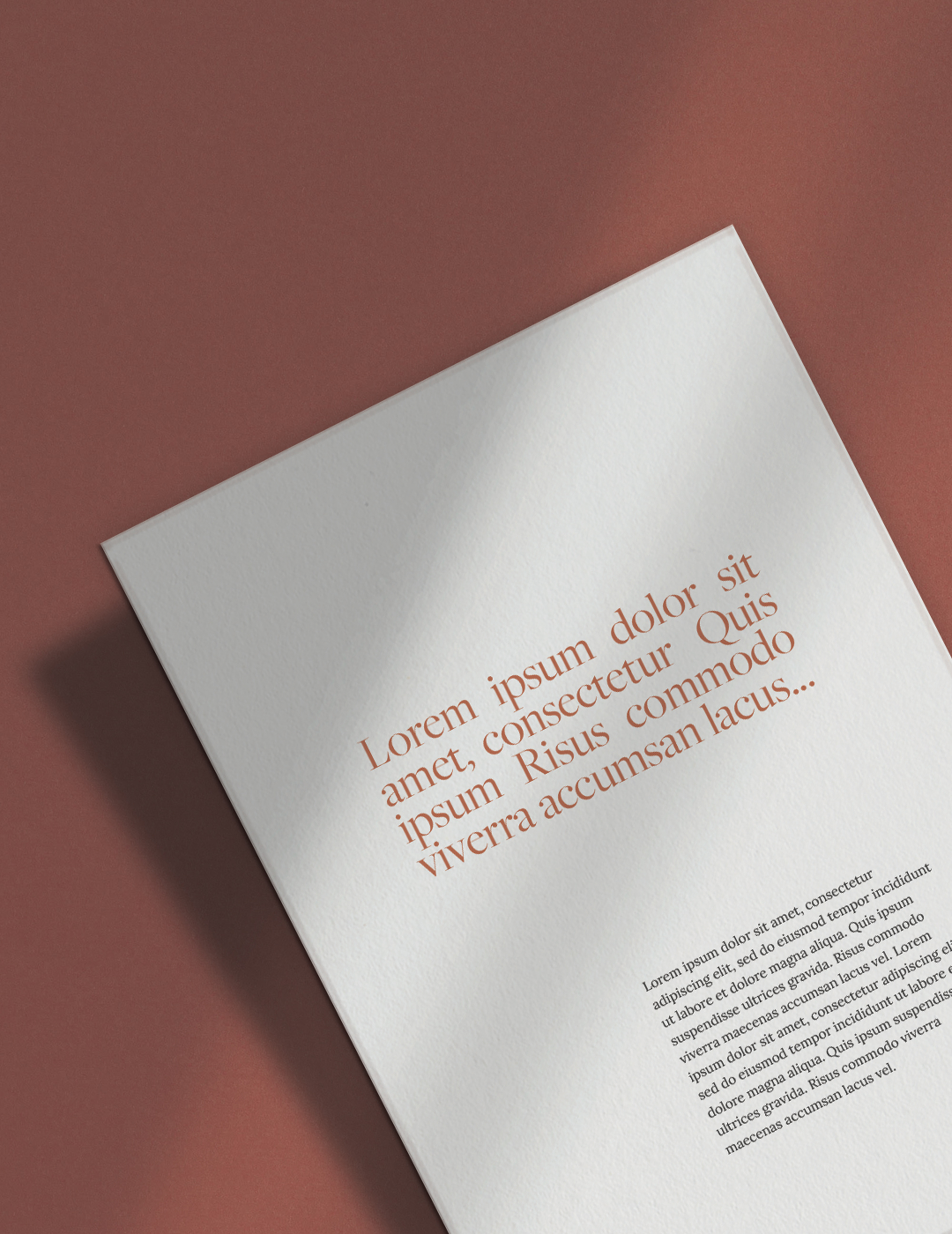 1 Paper Page PSD Mockup