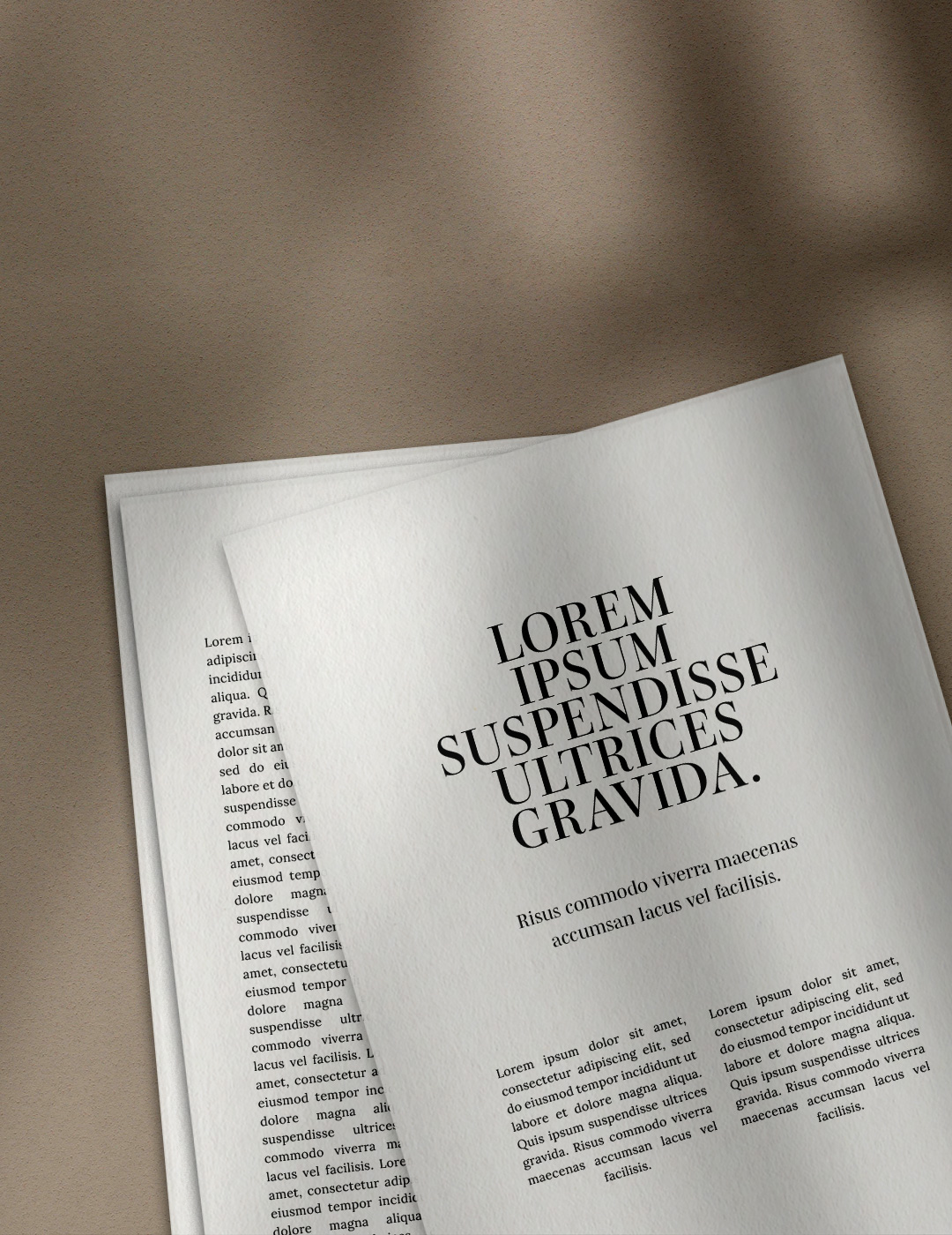 3 Paper Pages P1 PSD Mockup