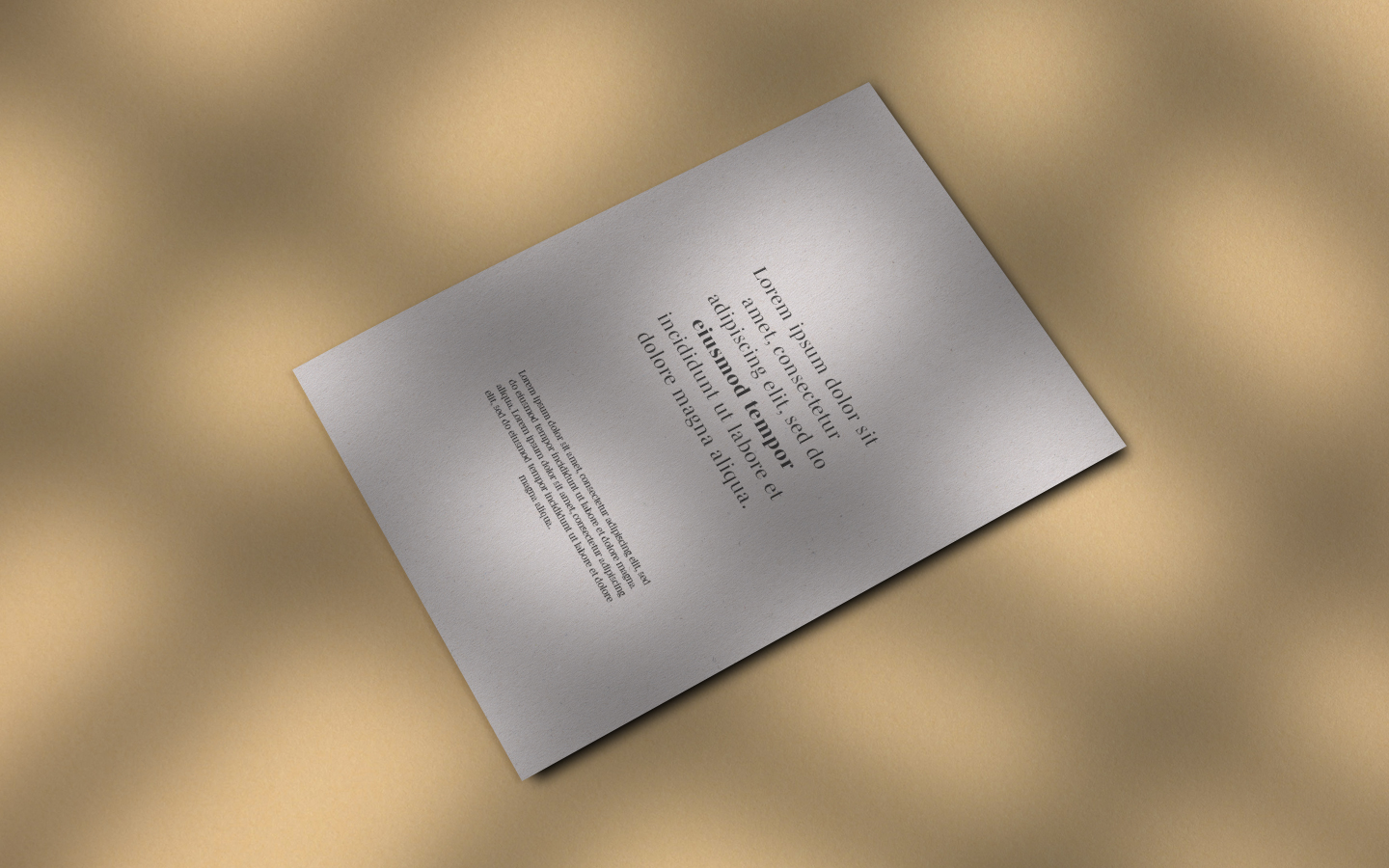 1 Paper Page Side PSD Mockup