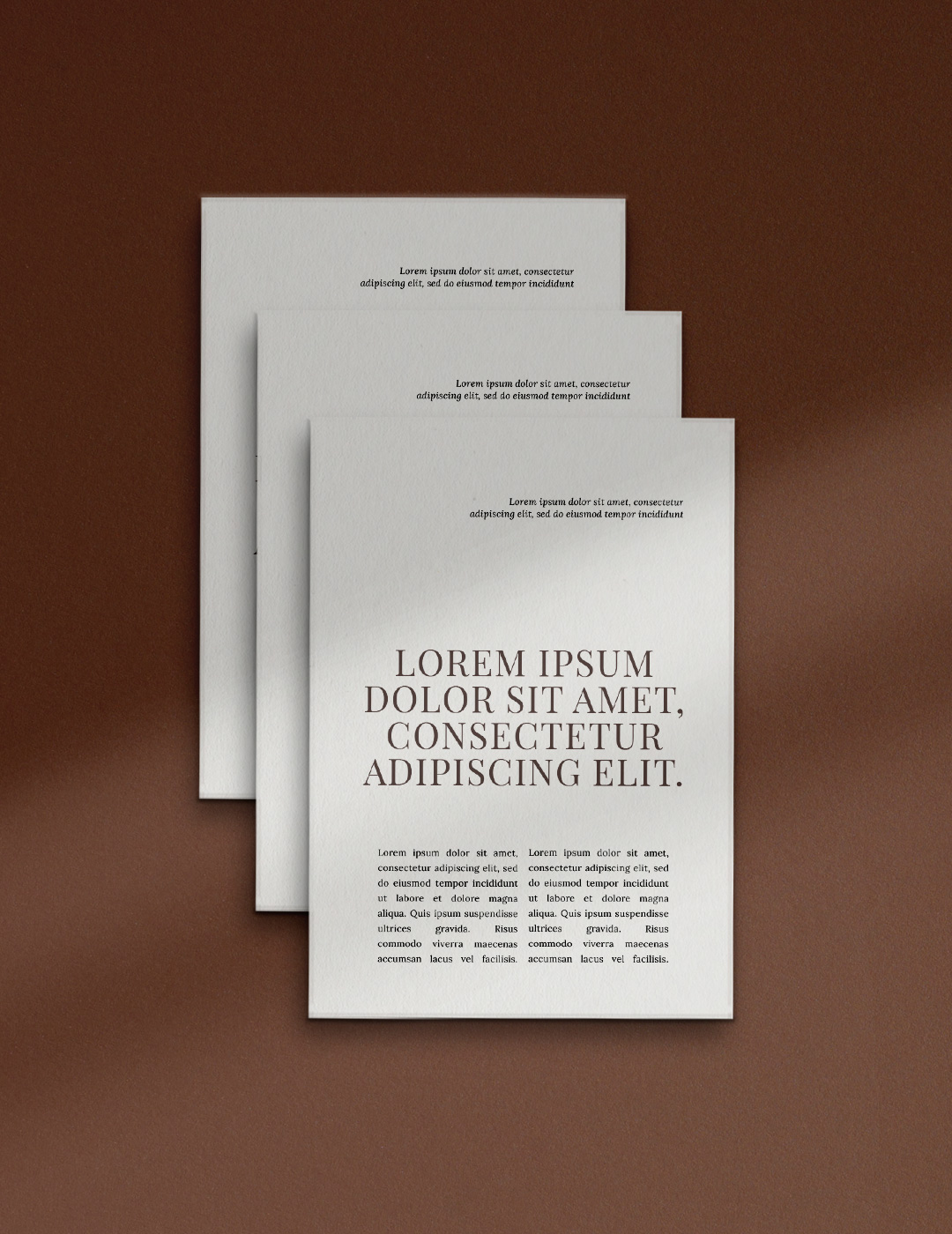 3 Paper Pages P2 PSD Mockup