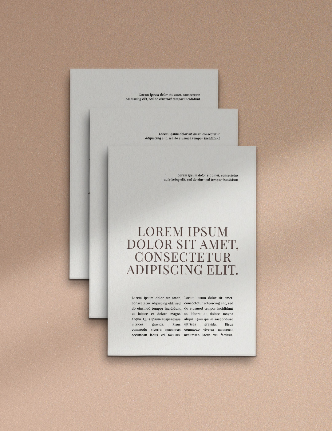 3 Paper Pages P2 PSD Mockup 