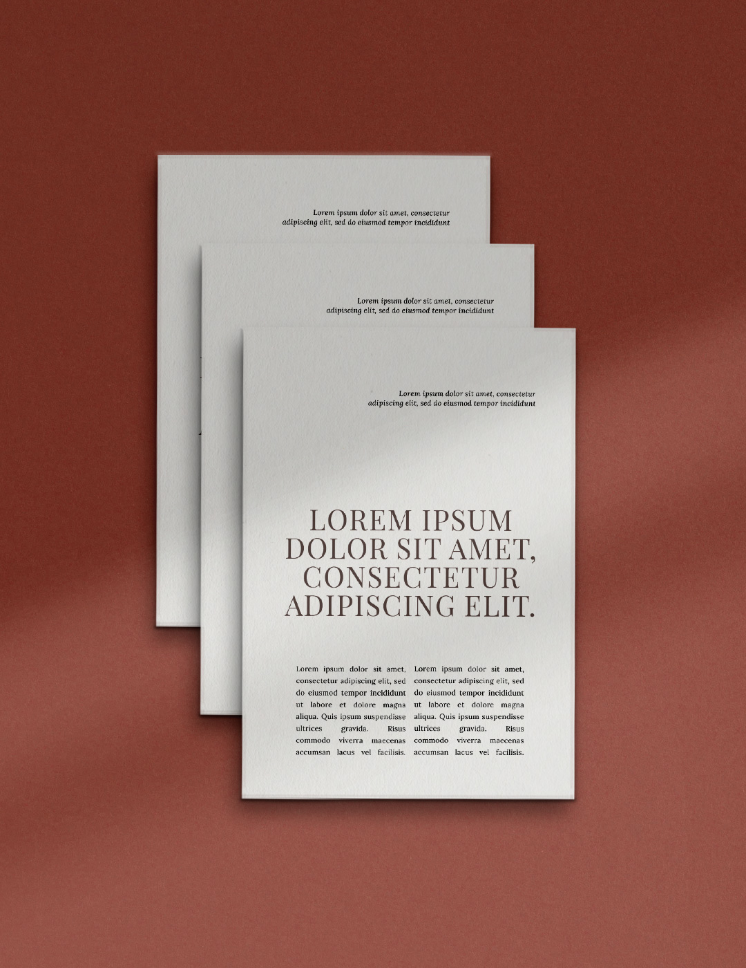 3 Paper Pages P2 PSD Mockup 