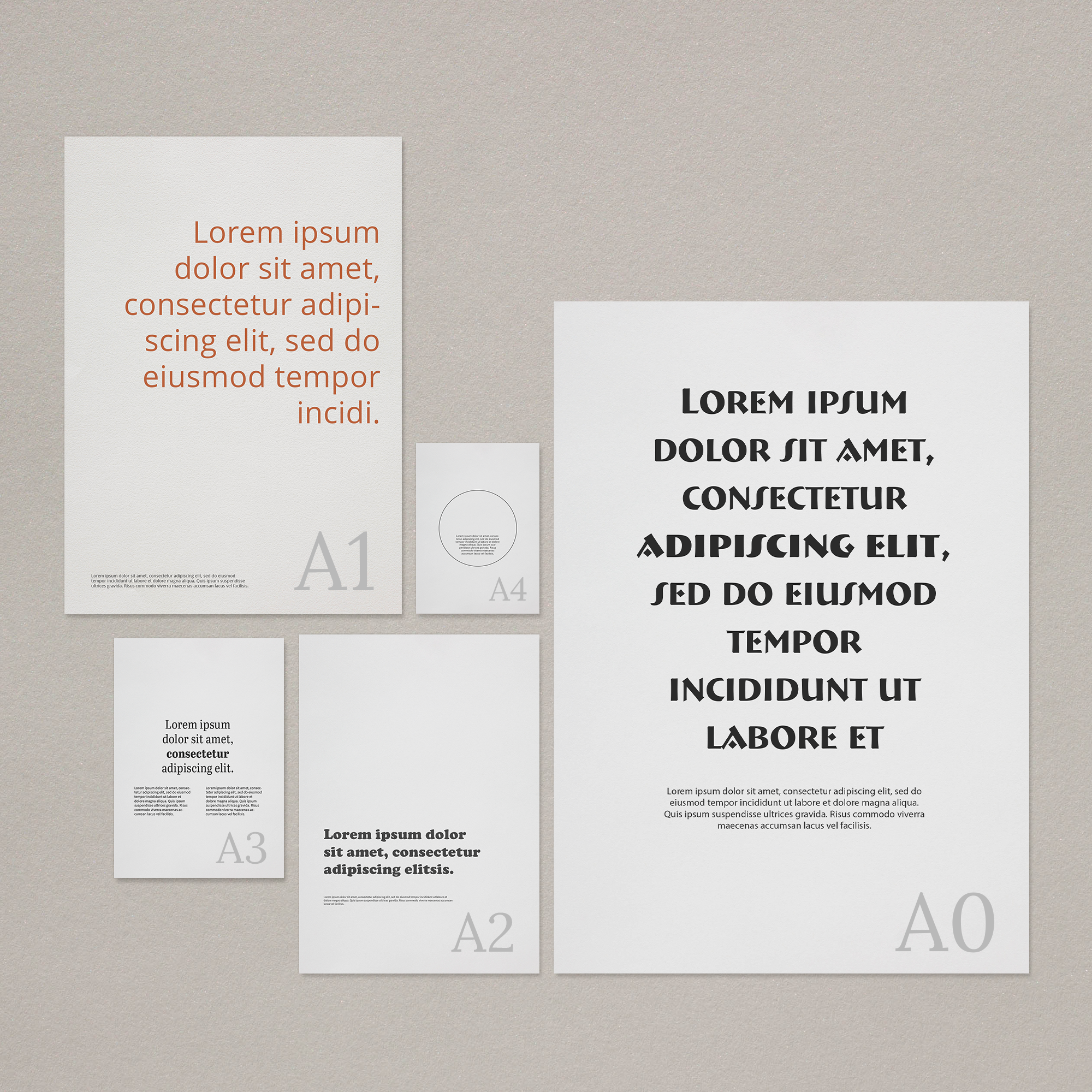 Posters Variety Wall MOCKUP