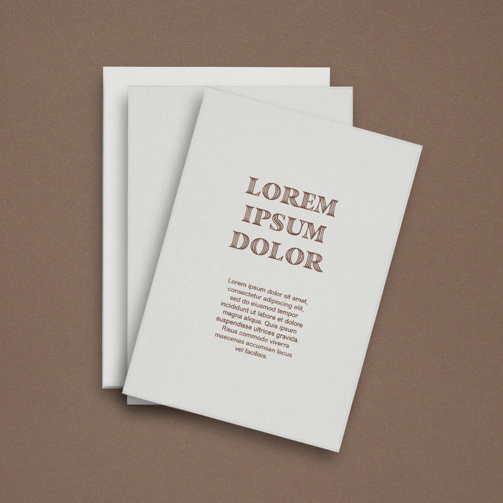 3 Flyers Stacked MOCKUP